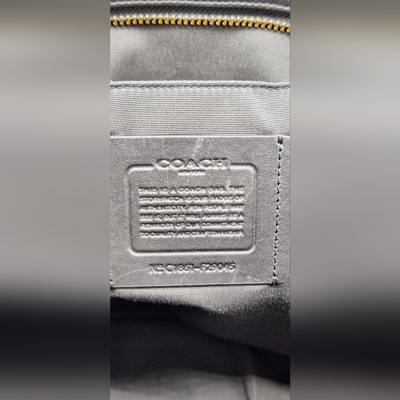 RARE! Coach X NASA City Tote -Upcycled- One-of-a-Kind Black/Grey - Picture 15 of 16